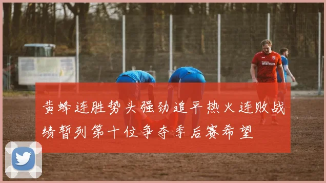黄蜂连胜势头强劲追平热火连败战绩暂列第十位争夺季后赛希望